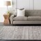 Tiwari Home 5'3” x 7'3” Vintage Gray and Beige Synthetic Rectangular Area Throw Rug